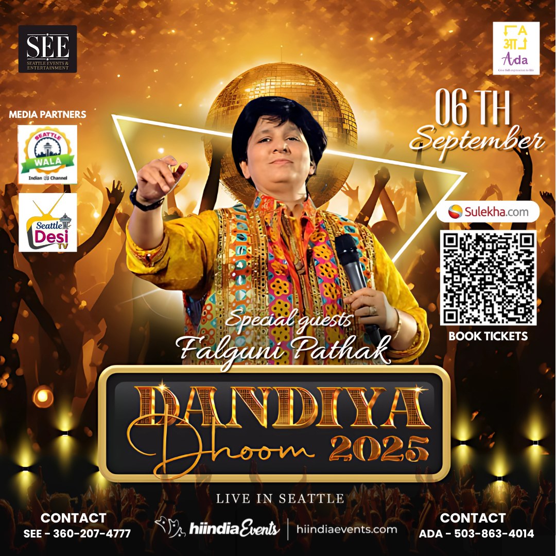Falguni Pathak Dandiya Dhoom 2025 Seattle